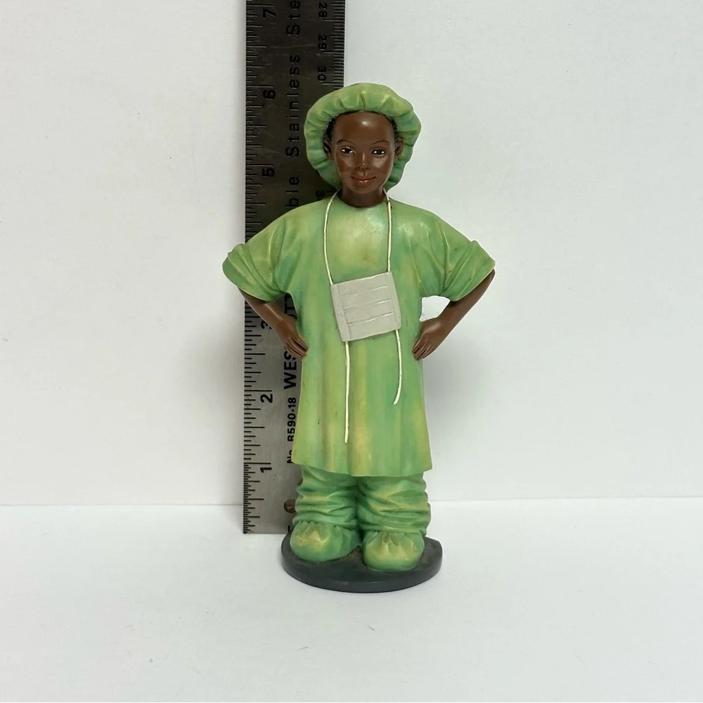 Professional Male Nurse in Scrubs Collectible Figurine 6in. Tall READ
